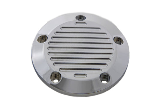 HARLEY Chrome 5-Hole Ball Milled Ignition System Cover Fits 1999-UP FLT,   1999-UP FXST,   1999-UP F