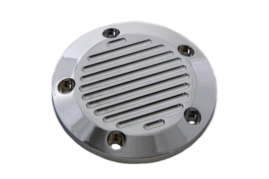HARLEY Chrome 5-Hole Ball Milled Ignition System Cover Fits 1999-UP FLT,   1999-UP FXST,   1999-UP F