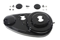 HARLEY Black 45 Zoll äußerer Primärdeckel-Kit Passend für 1941-1963 G, 1941-1952 W,