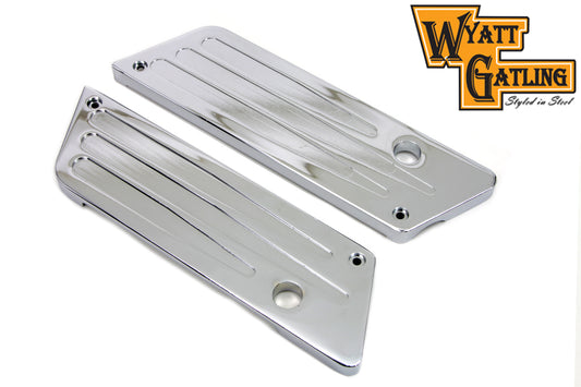 HARLEY Wyatt Gatling Milled Saddlebag Face Plate fits 1993-UP FLT,