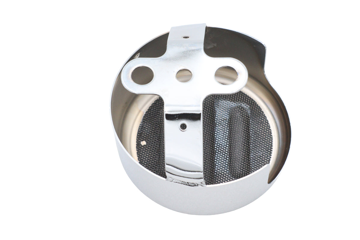 HARLEY Slotted Style Round Horn Cover Chrome Fits FLT 1993-UP,   XL 1993-UP,   FXST 1993-UP,   FLST