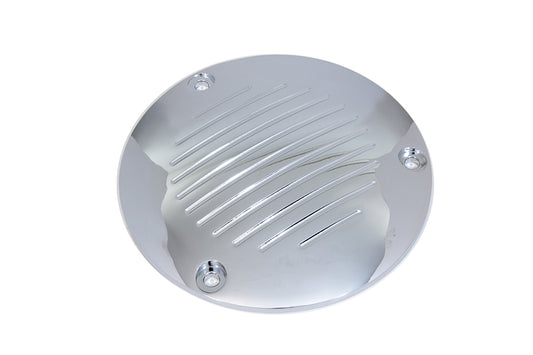 HARLEY Chrome Grooved 3-Hole Derby Cover Fits 1991-1998 FXD,   1986-1998 FLST,   1984-1998 FXST,   1