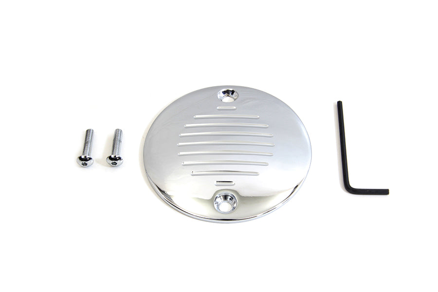 HARLEY Genutete Zündungsdeckel 2-Loch Chrom Passend für 1970-2003 XL, 1984-1999 FXST, 1984-1999