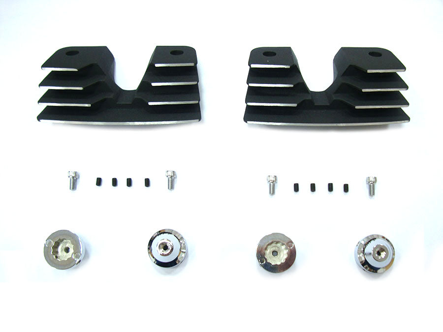 HARLEY Zylinderkopfschrauben- und Zündkerzenabdeckungs-Set Schwarz Passend für 1999-2016 FLT, 1999-2017 FXD, 2000-UP FLST,
