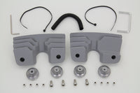 HARLEY Zylinderkopf- und Zündkerzenabdeckungssatz Silber Passend für 1999-2006 FLT, 1999-2006 FXST, 1999-2006 F