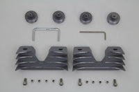 HARLEY Zylinderkopf- und Zündkerzenabdeckung Kit Silber Passend für 2004-UP XL,