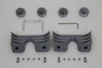 HARLEY Zylinderkopf- und Zündkerzenabdeckung Kit Silber Passend für 2004-UP XL,