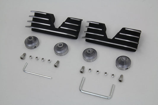 HARLEY Head Bolt and Spark Plug Cover Kit Black Fits 2004-UP XL,