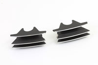 HARLEY M8 Zylinderkopf-Zündkerzenabdeckungs-Set Schwarz passend für 2017-UP FLT,