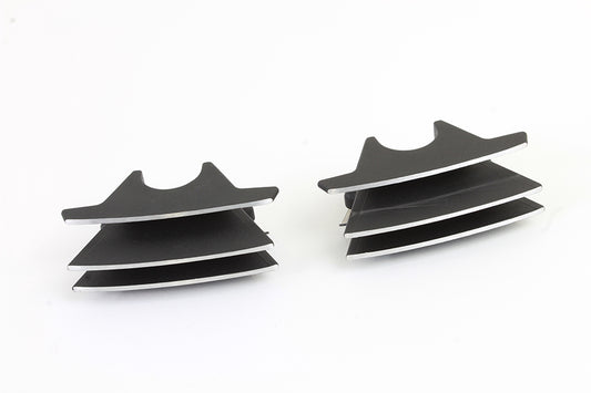 HARLEY M8 Finned Spark Plug Cover Set Black Fits 2017-UP FLT,