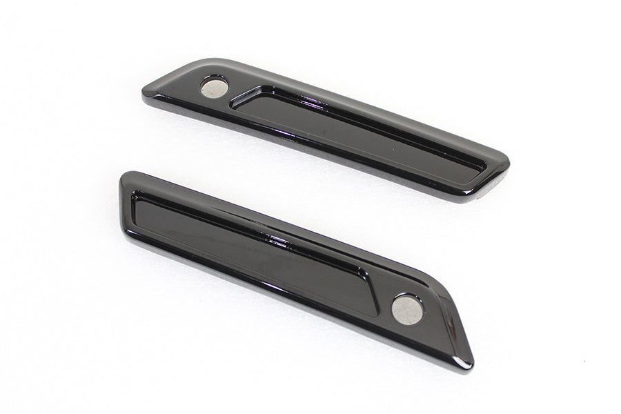 HARLEY Wyatt Gatling Seitenkoffer-Frontplattensatz, Metalldruckguss, passend für 2014-UP FLT,