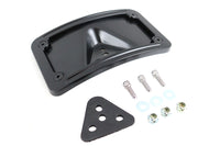 HARLEY Kennzeichenhalter gebogen Liegend, Schwarz, passend für 1973-1984 FX, 1973-1984 FL, ab 1973