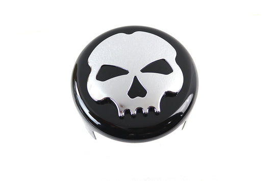 HARLEY Skull Horn Cover Black fits 1993-UP XL,   1993-UP FLT,   1993-UP FLST,   1993-UP FXST,   1993-1994 FXR,   1993-2017 FXD,