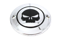 HARLEY Skull Ignition System Cover 2-Hole Chrome fits 1984-1998 FXST,   1986-1998 FLST,   1982-1994 FXR,   1982-1994 FXR,   2004-UP XL,   1991-1998 F