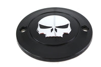 HARLEY Skull Ignition System Cover 2-Hole Black fits 1984-1998 FXST,   1986-1998 FLST,   1982-1994 FXR,   1982-1994 FXR,   2004-UP XL,   1991-1998 FX