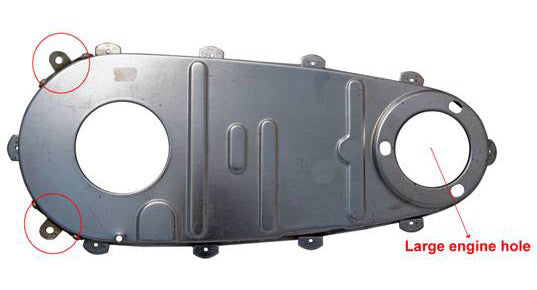 HARLEY Raw Inner Primary Cover, passend für FL 1955-1957,
