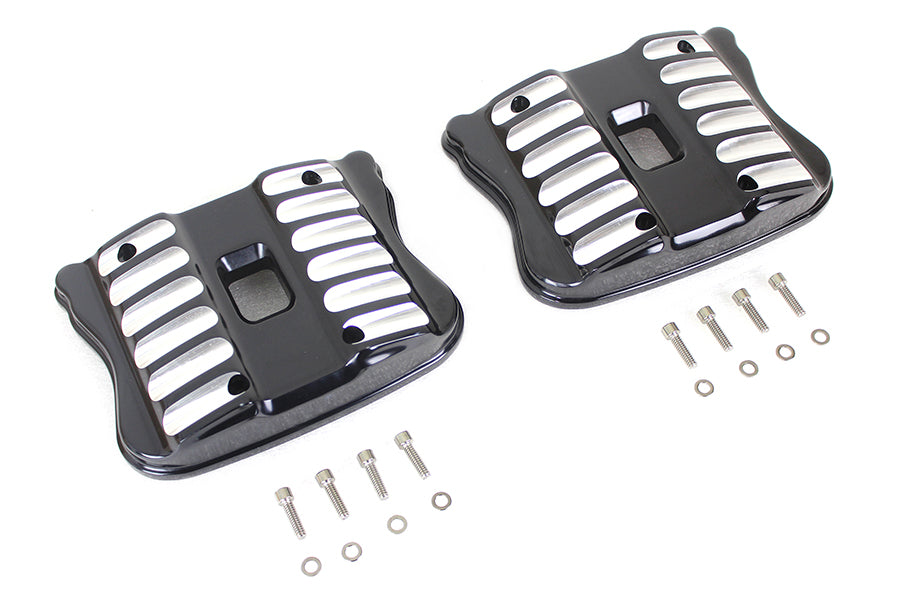 HARLEY Black Akzent XL Rocker Box Cover Set Passend für 2004-UP XL,