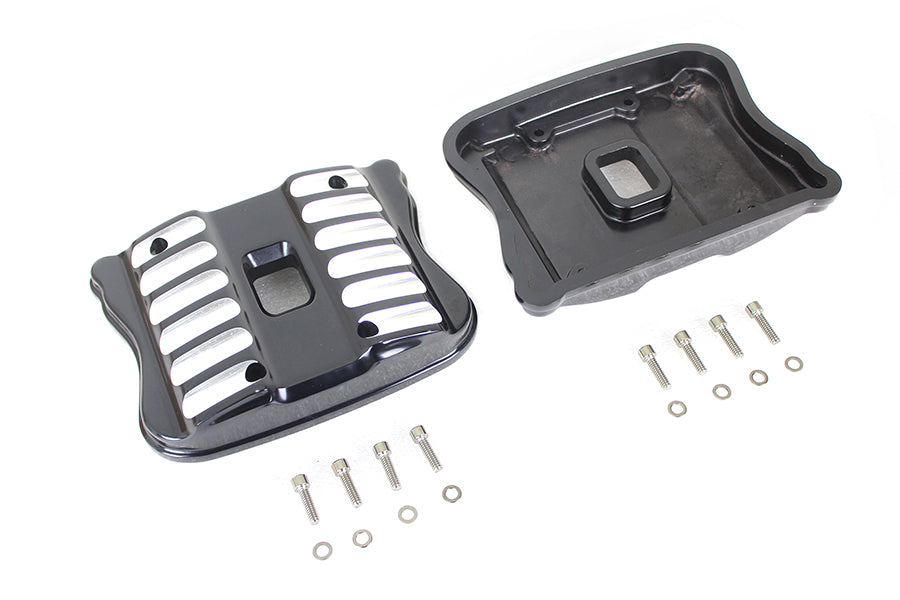HARLEY Black Akzent XL Rocker Box Cover Set Passend für 2004-UP XL,