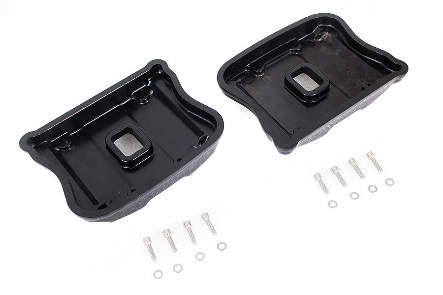 HARLEY Black Akzent XL Rocker Box Cover Set Passend für 2004-UP XL,
