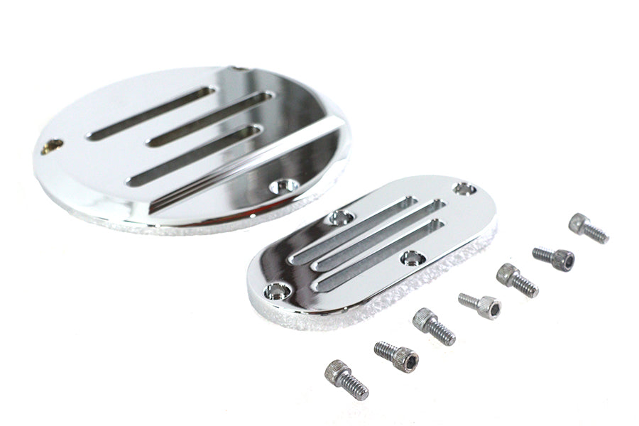 HARLEY Belüfteter Derby- und Inspektionsdeckel-Kit Billet Passend für 1991-1998 FXD, 1987-1994 FXR, 1986-1998 FLSTC