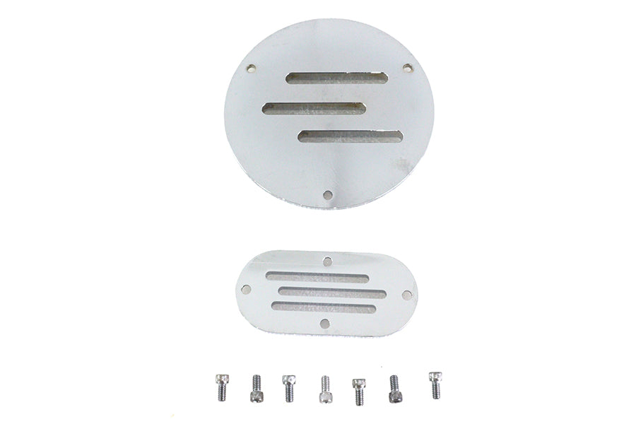HARLEY Belüfteter Derby- und Inspektionsdeckel-Kit Billet Passend für 1991-1998 FXD, 1987-1994 FXR, 1986-1998 FLSTC