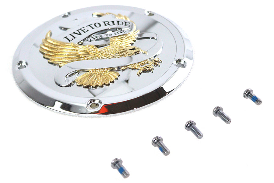 HARLEY 5-Loch Derby-Cover Goldeinlage Passend für 2016-UP FLT,