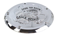 HARLEY Eagle Spirit Derby Cover Chrom Passend für 2018-UP FXST, 2018-UP FLST, 2017-UP FLT,