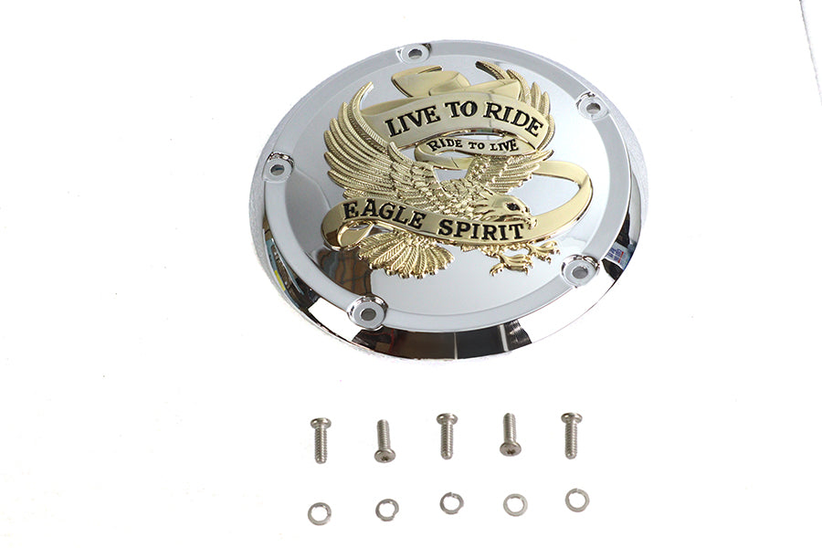 HARLEY 5-Loch Derby Cover Gold Inlay Passend für 2019-UP FXST,