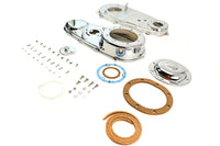 HARLEY Chrom Primär-Cover-Kit Passt für 1941-1954 FL, 1941-1952 EL,