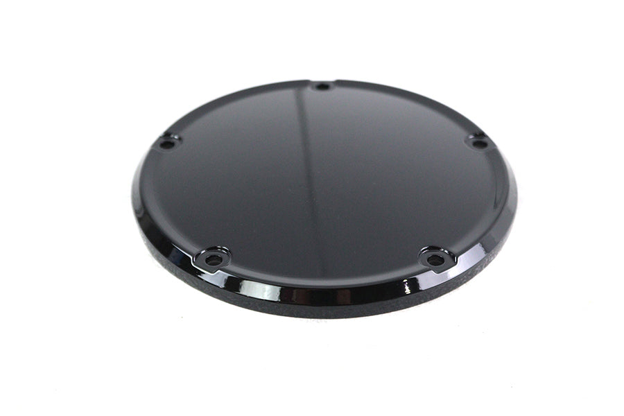 HARLEY M8 Glänzend Schwarz 5-Loch glatter Derby Cover Passend für 2019-UP FXST,