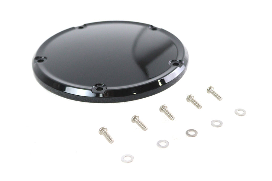 HARLEY M8 Glänzend Schwarz 5-Loch glatter Derby Cover Passend für 2019-UP FXST,