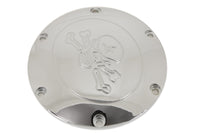 HARLEY Skull with Cross Bones Derby Cover Chrome fits 2004-UP XL,