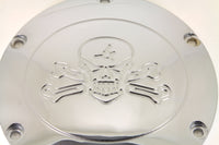 HARLEY Skull with Cross Bones Derby Cover Chrome fits 2004-UP XL,
