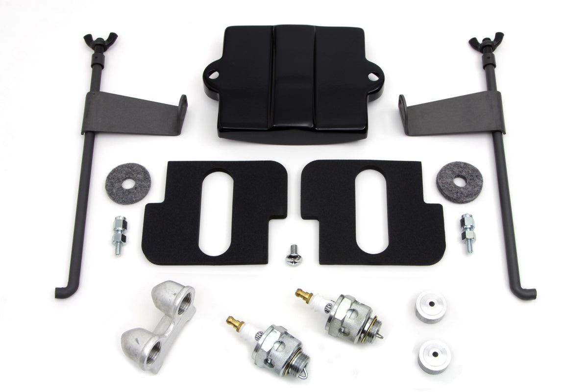HARLEY Batteriekasten-Oberteil-Kit Passt für 1941-1947 FL, 1936-1947 EL, 1936-1947 UL, 1936-1947 G,