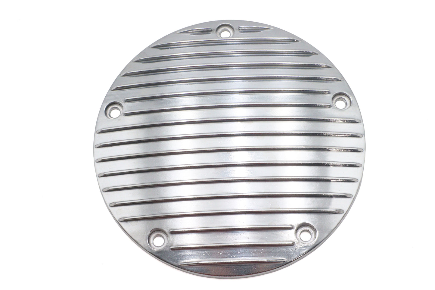 HARLEY 80 Zoll gerippter Derby-Cover Chrom Passend für 1970-1984 FL, 1971-1984 FX, 1984-1998 FXST, 1986