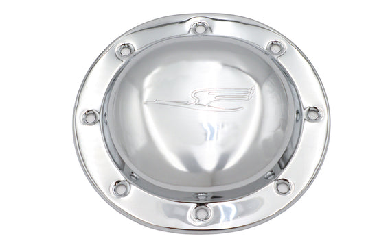HARLEY Replica Bird Style Derby Cover Chrome Fits 1936-1940 EL,   1937-1948 UL,   1941-1963 WL,   19