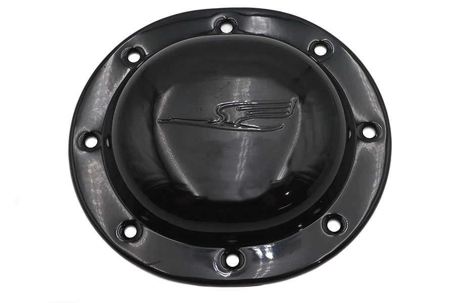 HARLEY Replica "Bird Style" Derby Cover Schwarz Passend für 1936-1940 EL,   1937-1948 UL,   1941-1963 WL,   194