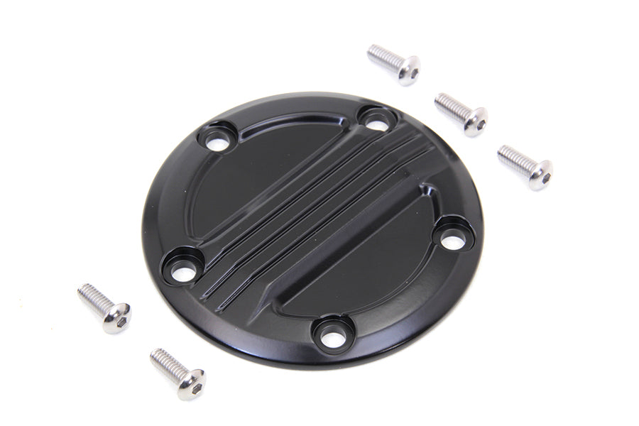 HARLEY Black Air Flow Zündsystemabdeckung Passend für 1999-2017 FXD,   1999-2015 FLT,   1999-UP FXST,   1