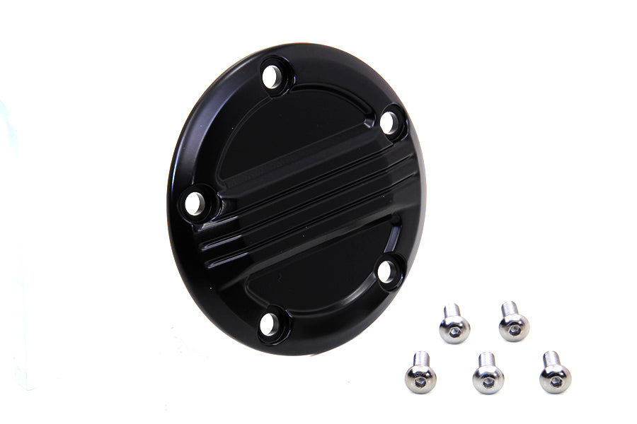 HARLEY Black Air Flow Zündsystemabdeckung Passend für 1999-2017 FXD,   1999-2015 FLT,   1999-UP FXST,   1