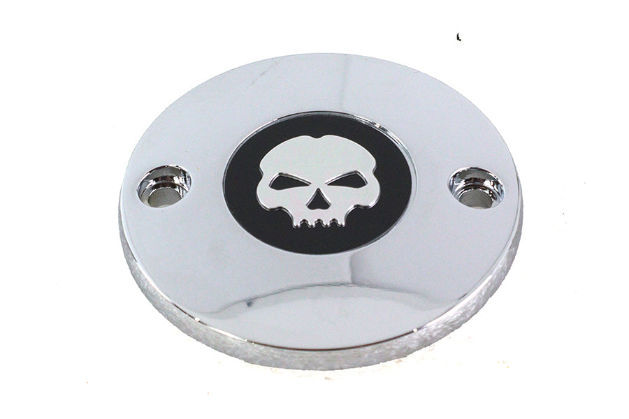 HARLEY M8 Zündsystemabdeckung Totenkopf Chrom Passend für 2017-UP FLT, 2018-UP FXST,