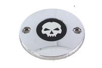 HARLEY M8 Zündsystemabdeckung Totenkopf Chrom Passend für 2017-UP FLT, 2018-UP FXST,