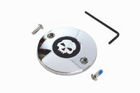 HARLEY M8 Zündsystemabdeckung Totenkopf Chrom Passend für 2017-UP FLT, 2018-UP FXST,
