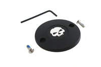 HARLEY M8 Zündanlagenabdeckung Totenkopf Schwarz Passend für 2017-UP FLT, 2018-UP FXST,