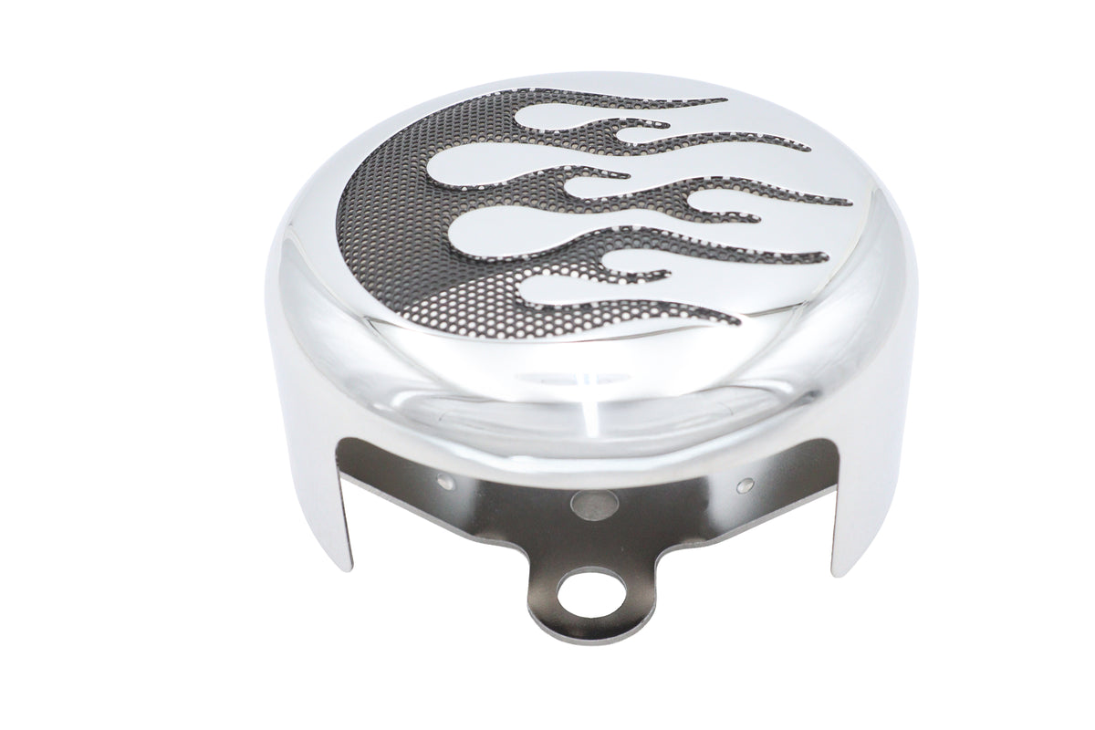 HARLEY Flame Accent Horn Cover Fits FXST 1993-UP,   FLST 1993-UP,   XL 1993-UP,