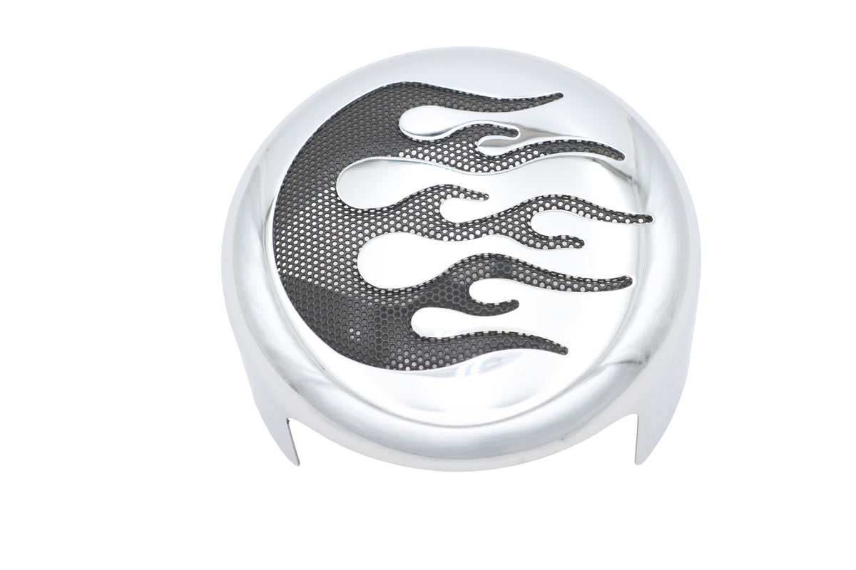 HARLEY Flame Accent Horn Cover Fits FXST 1993-UP,   FLST 1993-UP,   XL 1993-UP,
