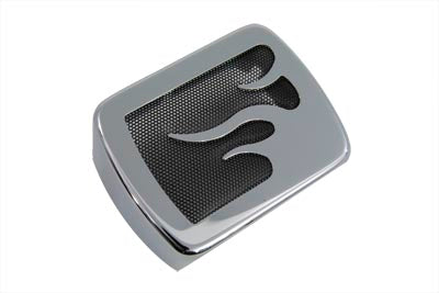 HARLEY Chrom-Zündspulenabdeckung mit Flammen-Akzent Passend für 1984-1999 FXST, 1986-1999 FLST, 1971-1984 FX,