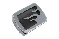 HARLEY Chrom-Zündspulenabdeckung mit Flammen-Akzent Passend für 1984-1999 FXST, 1986-1999 FLST, 1971-1984 FX,