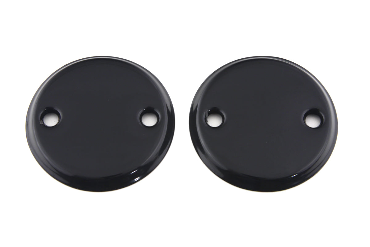 HARLEY 45 Zoll Inspektionsdeckel-Set Schwarz Passend für 1932-1964 G, 1936-1952 W,