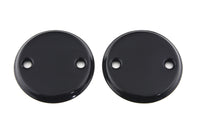 HARLEY 45 Zoll Inspektionsdeckel-Set Schwarz Passend für 1932-1964 G, 1936-1952 W,