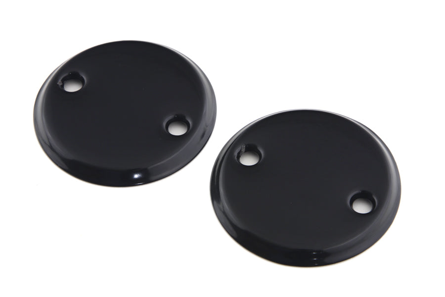 HARLEY 45 Zoll Inspektionsdeckel-Set Schwarz Passend für 1932-1964 G, 1936-1952 W,